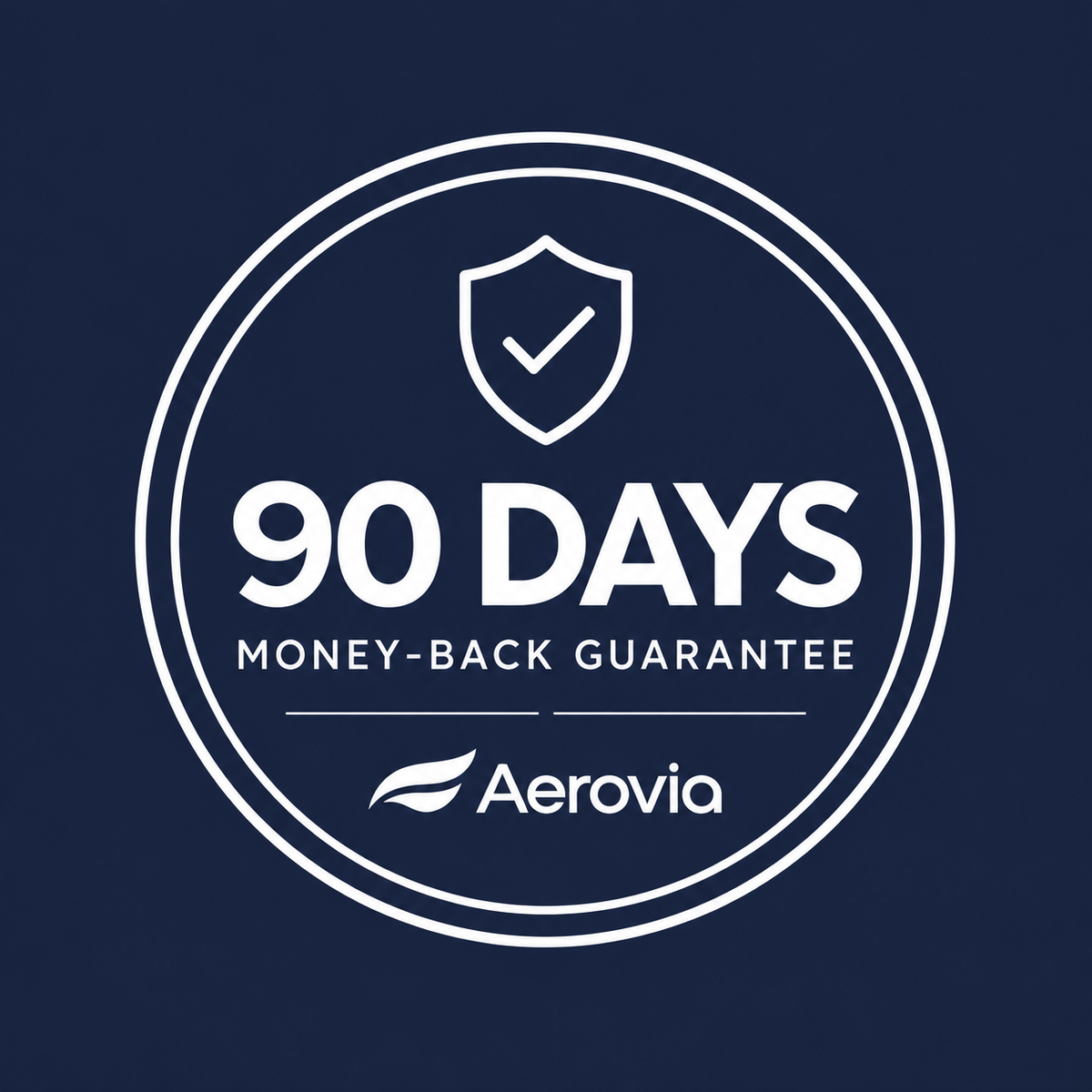 Aerovia 90-day money-back guarantee